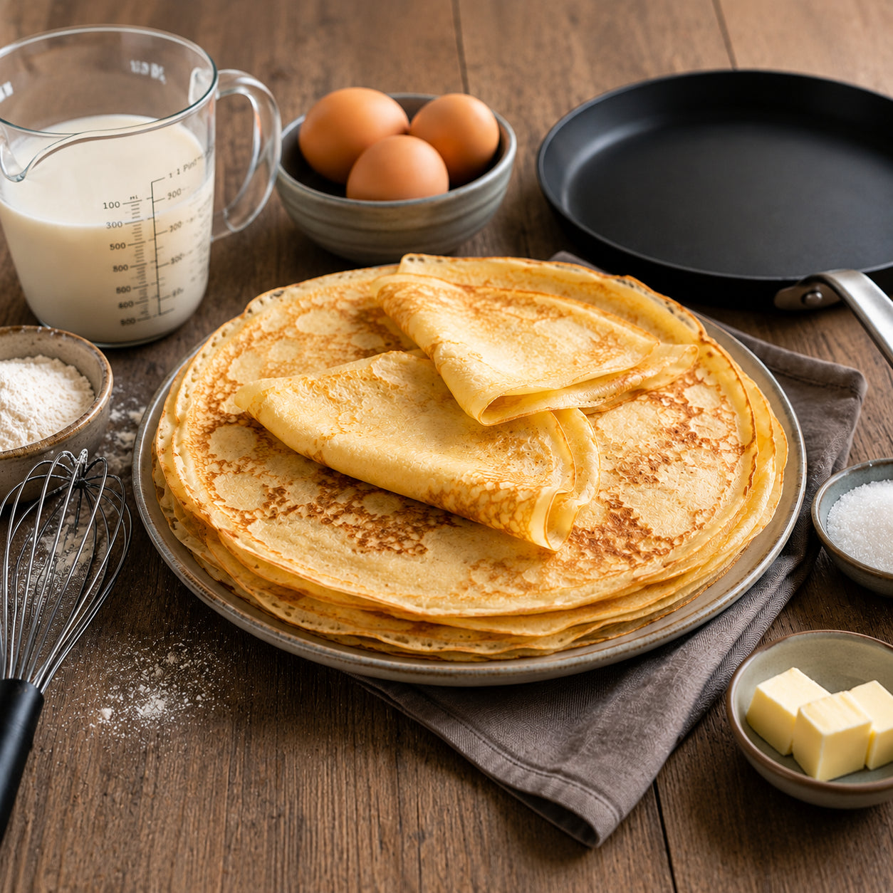 Crêpes moelleuses maison