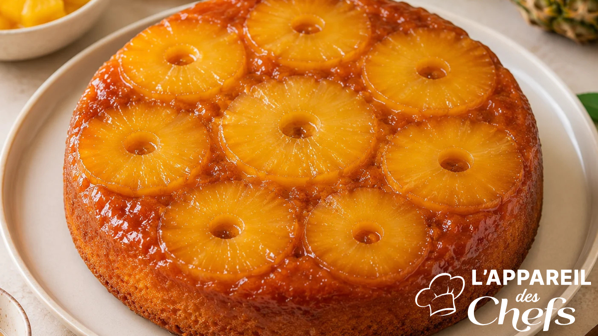 Gâteau Renversé à l'Ananas Moelleux