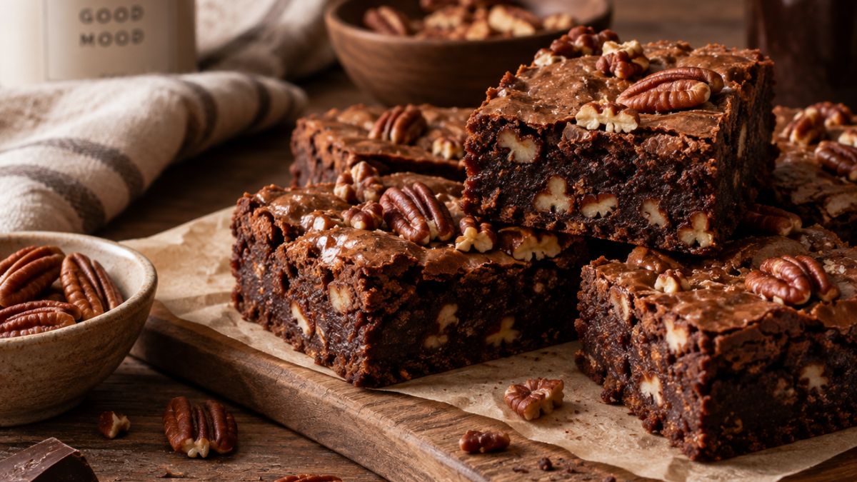 Brownie fondant aux noix de pécan