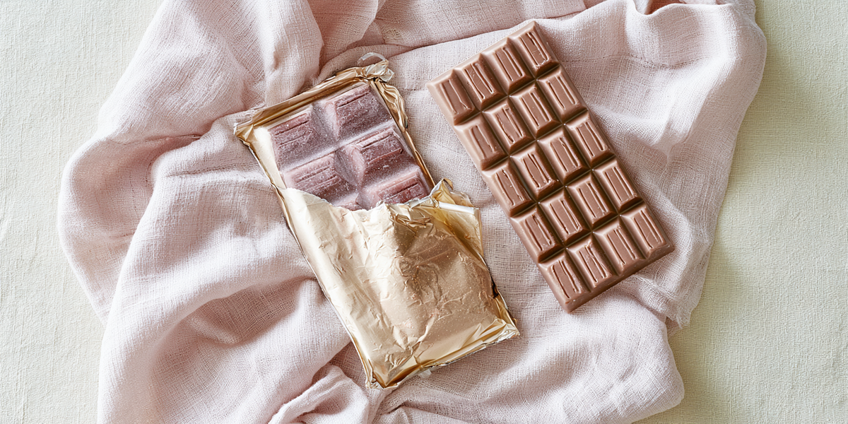 Tablette de chocolat au lait avec emballage doré