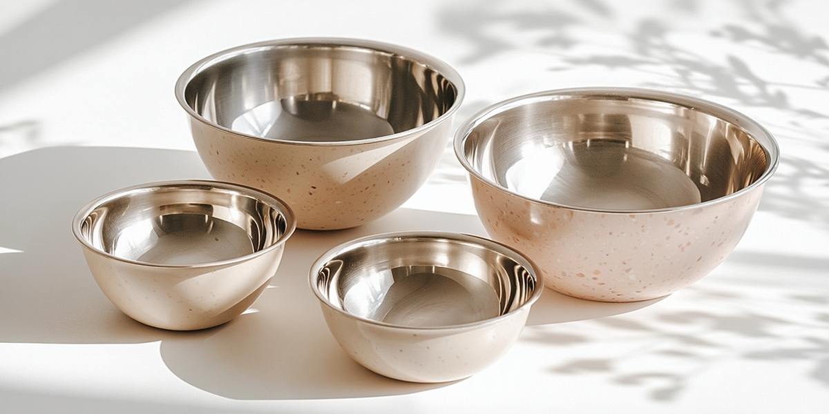 Culs-de-poule en inox de différentes tailles