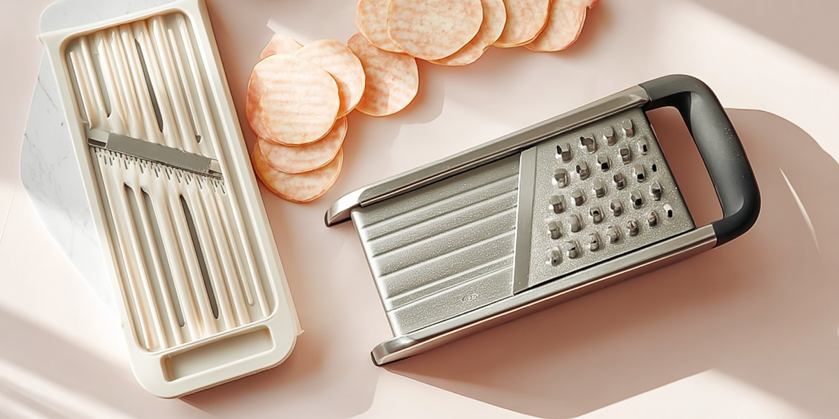 Mandolines de cuisine avec lames pour trancher et râper les aliments