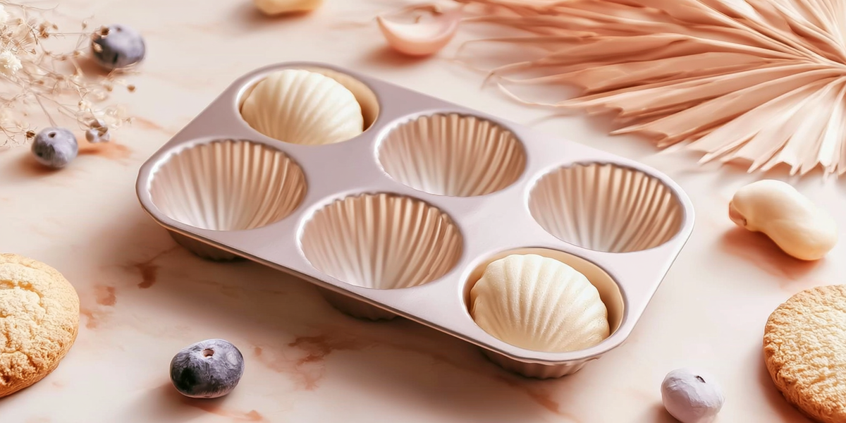Moule à 6 empreintes coquillage pour pâtisserie