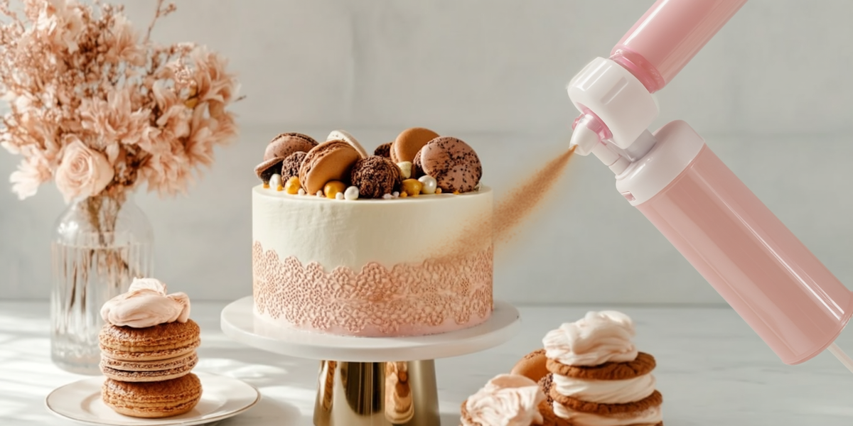 Pistolet pulvérisateur alimentaire pour décorer gâteaux et pâtisseries