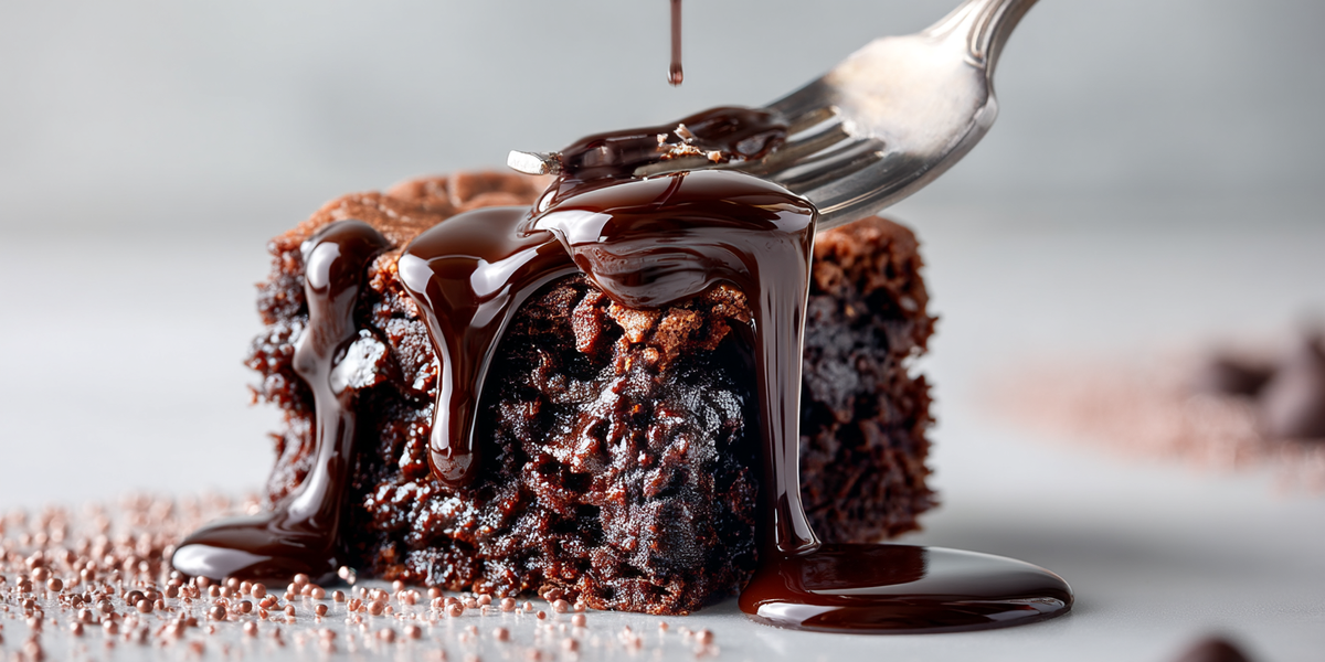 Fondant au chocolat avec sauce chocolat coulante