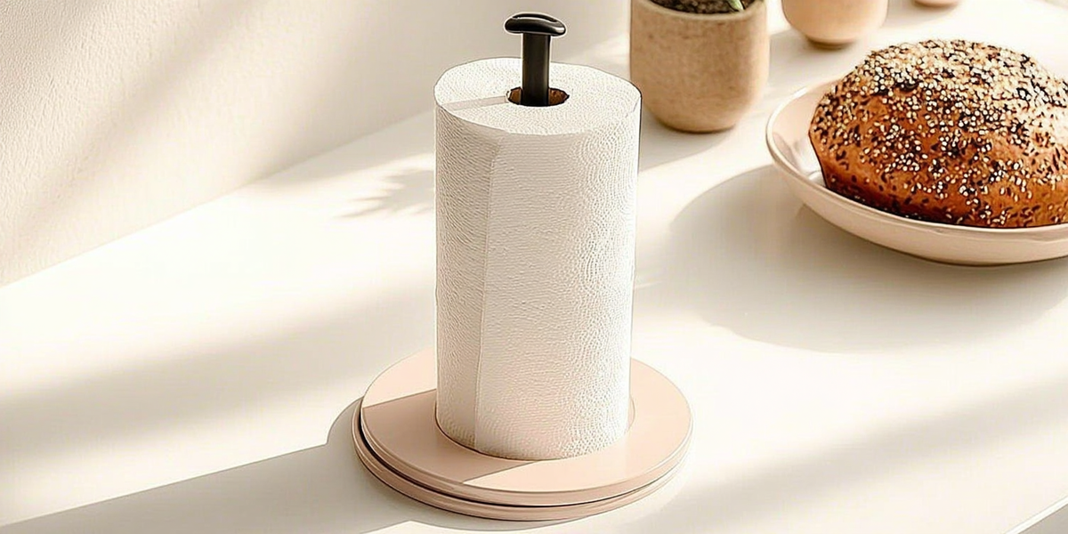 Dérouleur de papier essuie-tout avec support de cuisine