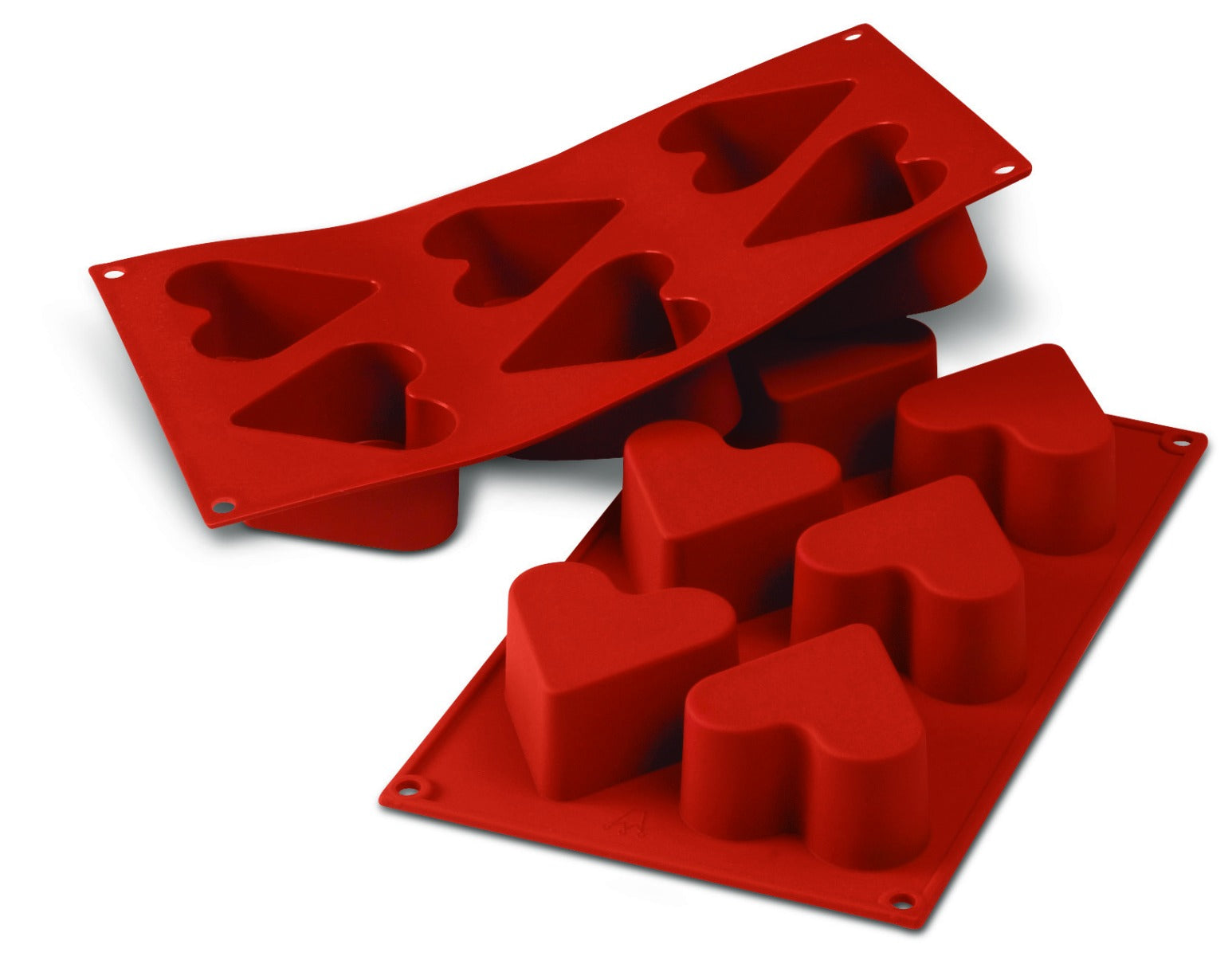 Silikomart - Moule silicone - 6 cœurs - 130ml