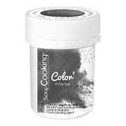 pot de colorant noir en poudre