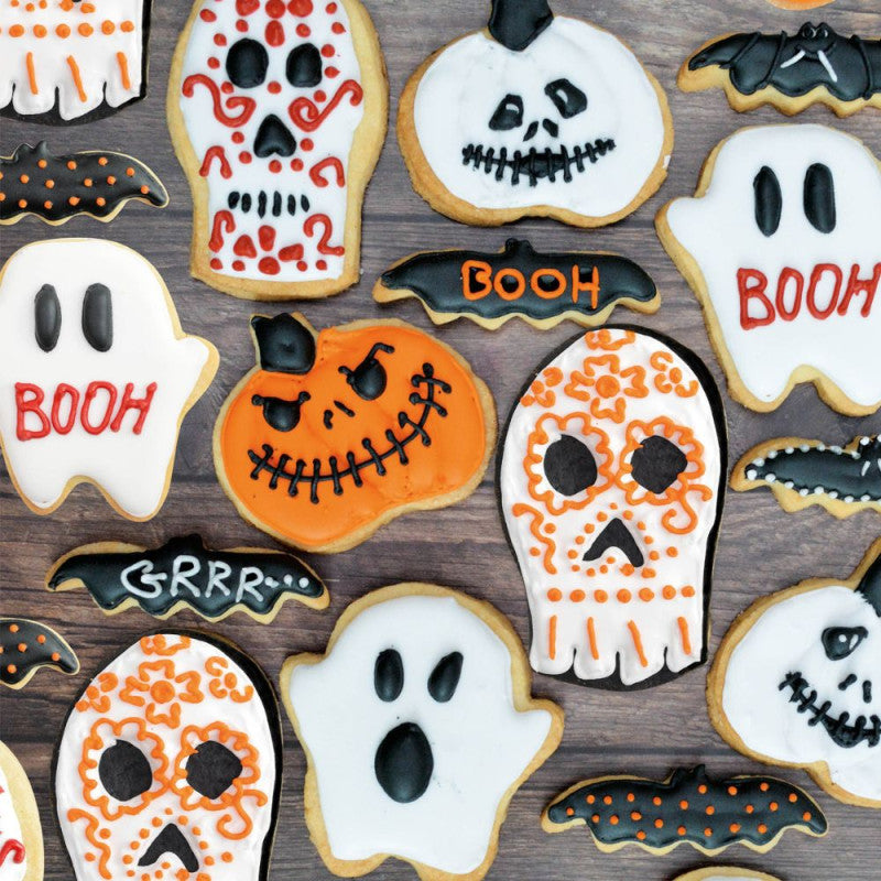 ScrapCooking - 3 Colorants Alimentaires en Poudre Halloween Noir, Orange et Rouge 3 x 5 g
