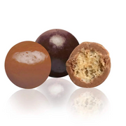 Boules croustillantes enrobées de chocolat
