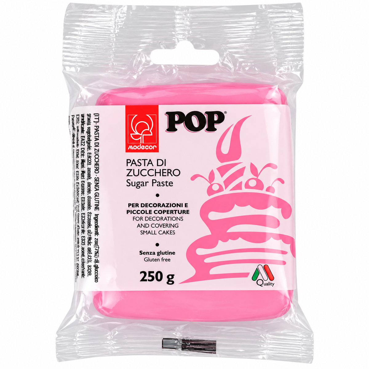sachet de pâte à sucre rose