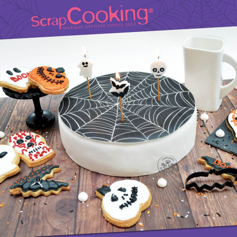 ScrapCooking - 8 Bougies Halloween sur Pics 8 cm