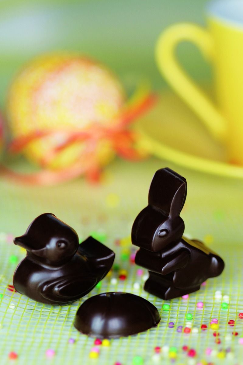 Silikomart - Moule silicone à chocolat  - 14 sujets Pâques