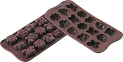 Moule à chocolat en silicone Silikomart – 15 empreintes fleurs et insectes