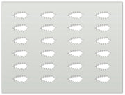 Silikomart - Plaque Chablon Silicone 24 Feuille de Houx