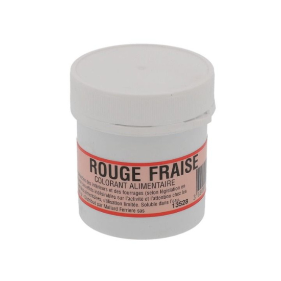Colorant alimentaire rouge fraise Mallard Ferrière
