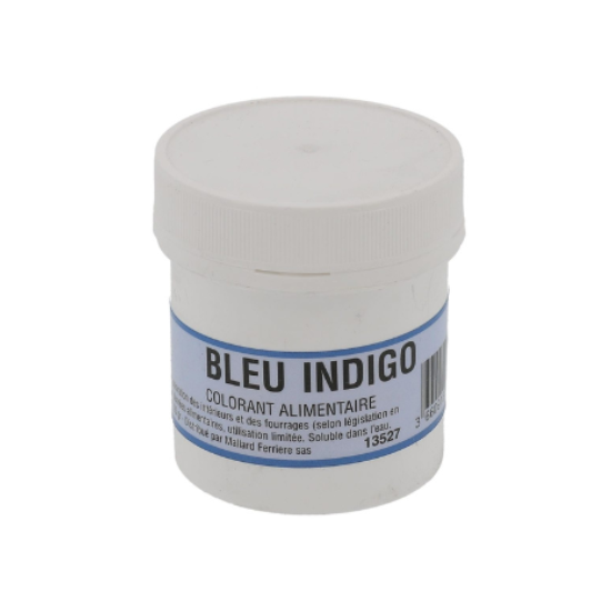 Colorant alimentaire bleu indigo Mallard Ferrière
