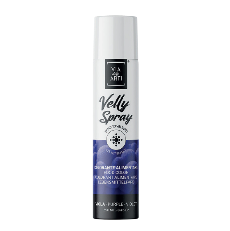 Spray velours alimentaire violet Via delle Arti 250 ml