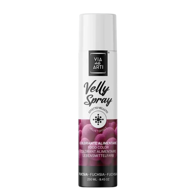 Spray velours alimentaire rose fuchsia Via delle Arti 250 ml