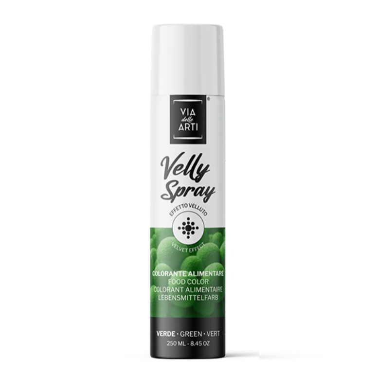 Spray velours alimentaire vert Via delle Arti 250 ml