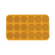 Tapis silicone 18 décors ronds motifs géométriques