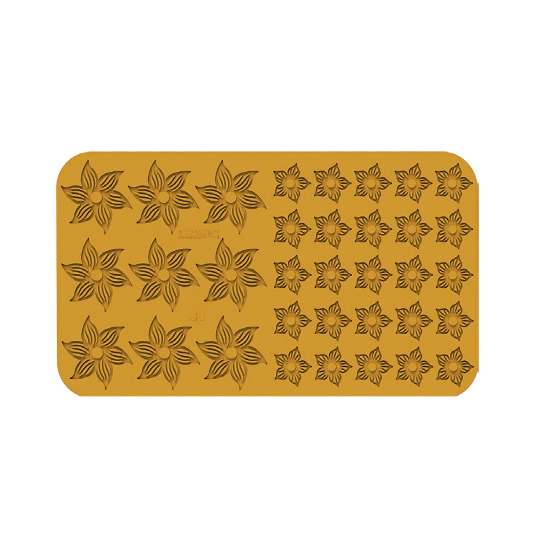 Silikomart - Moule Silicone Décor Fleurs (x34) Naturae