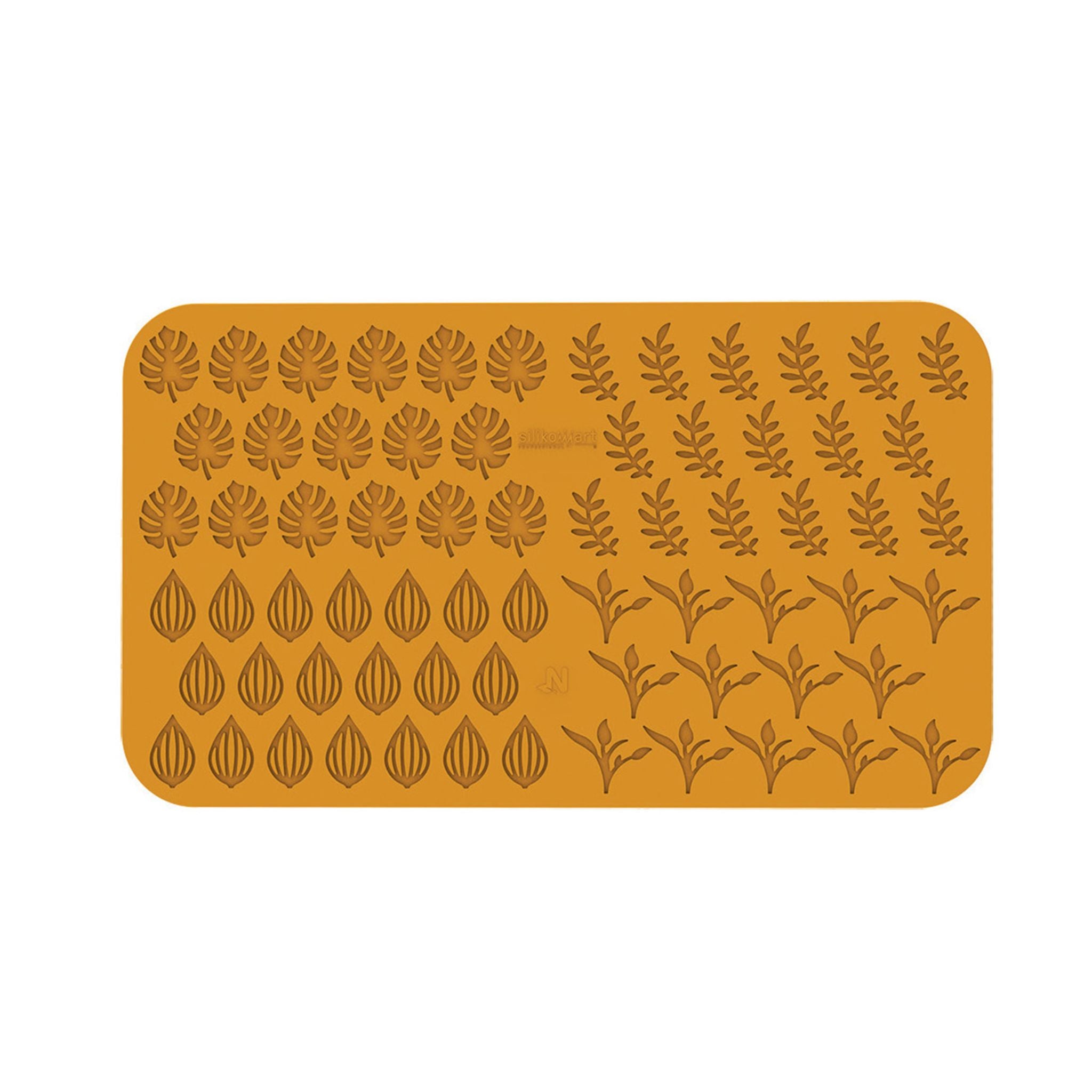 Silikomart - Moule Silicone Décor Feuilles jardin (x68) Naturae