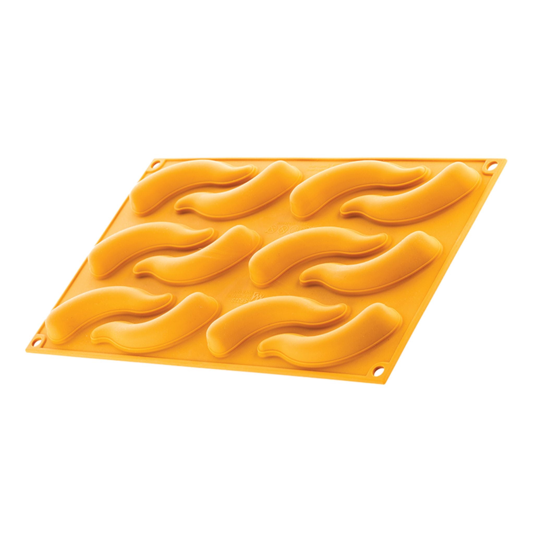 Silikomart - Moule Silicone Décor Piment 9,1 x 3,1 x H 1,6 cm (x12) Naturae