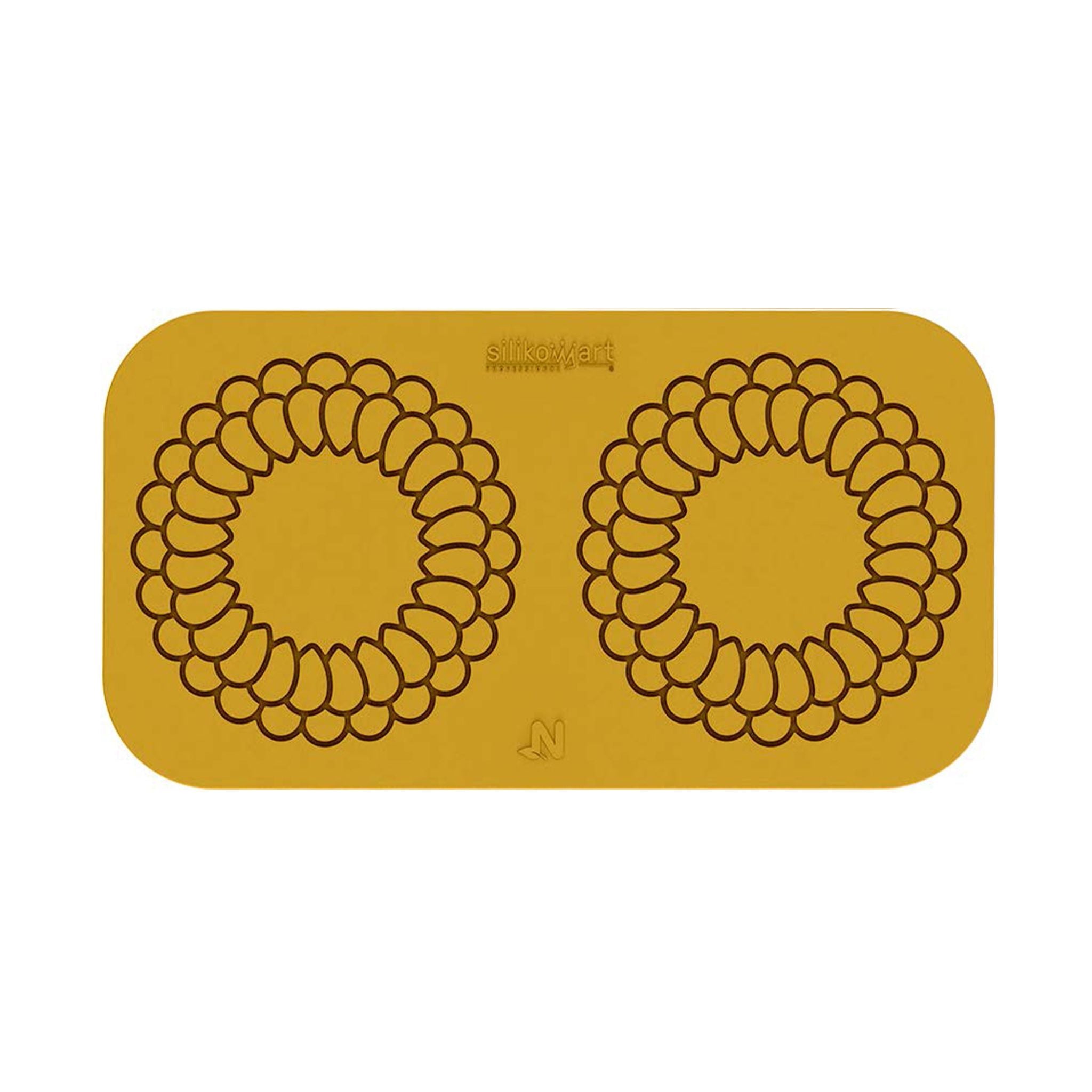 Silikomart - Moule Silicone Décor Mandala Ø 140mm (x2) Naturae