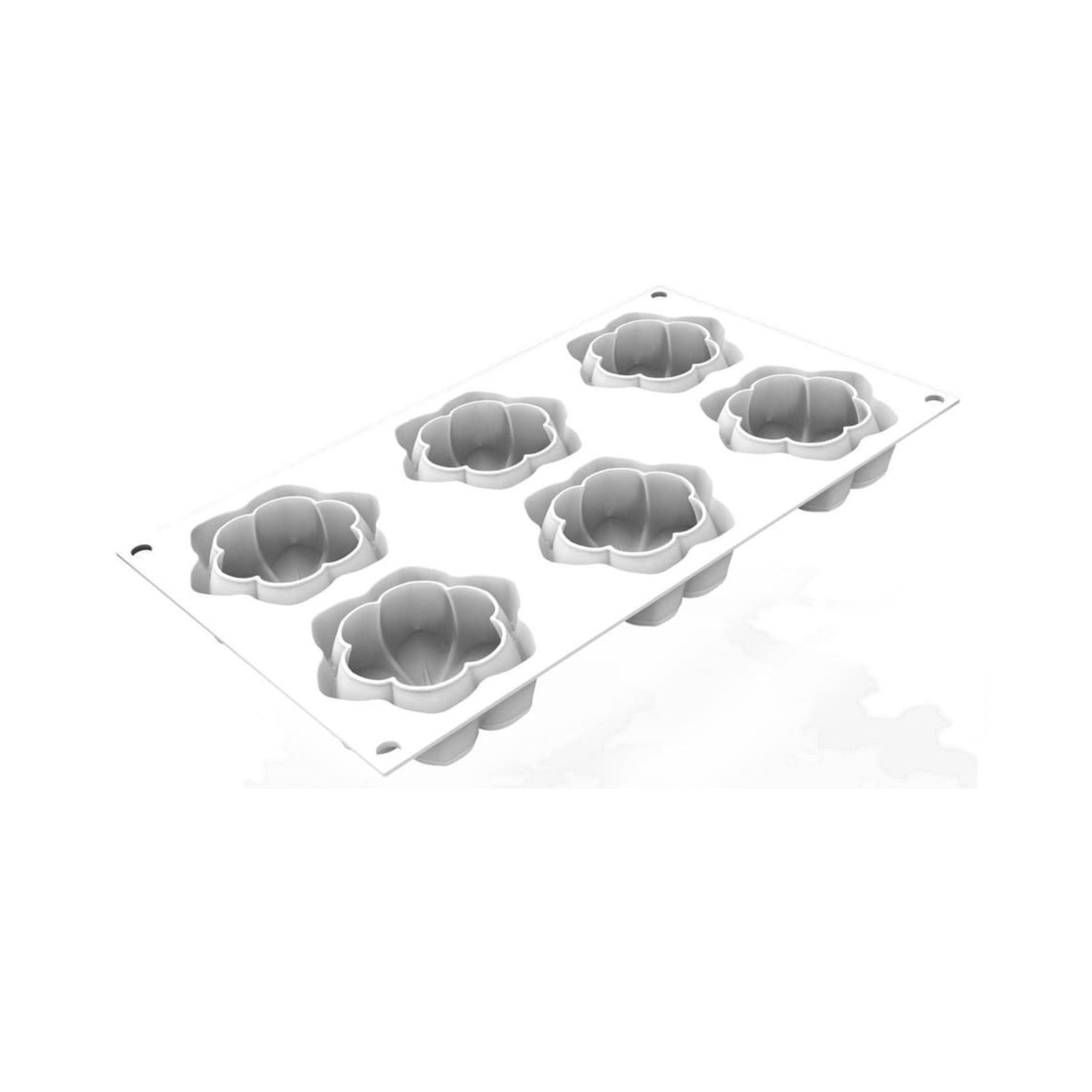 Silikomart - Moule Silicone 6 Fleurs Hana Ø 7,2 x H 3 cm