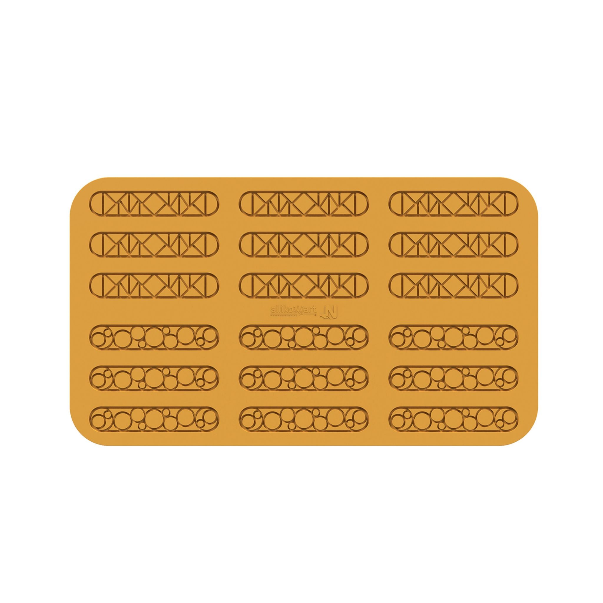 Silikomart - Moule Silicone Décor Eclair 131 x 126 mm (x18) Naturae