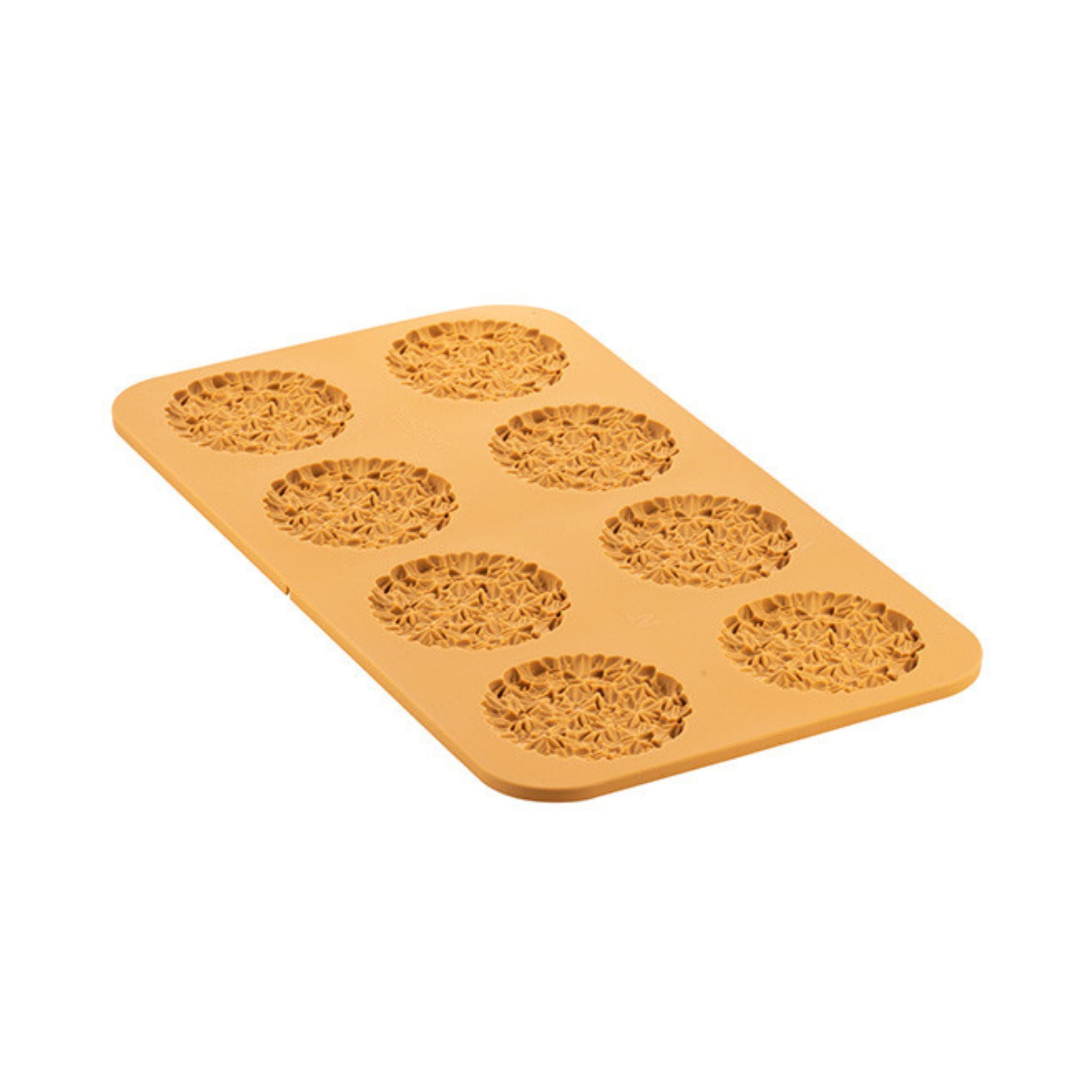 Silikomart - Moule Silicone Décor Ronds Feuille de Choux (x12) Naturae