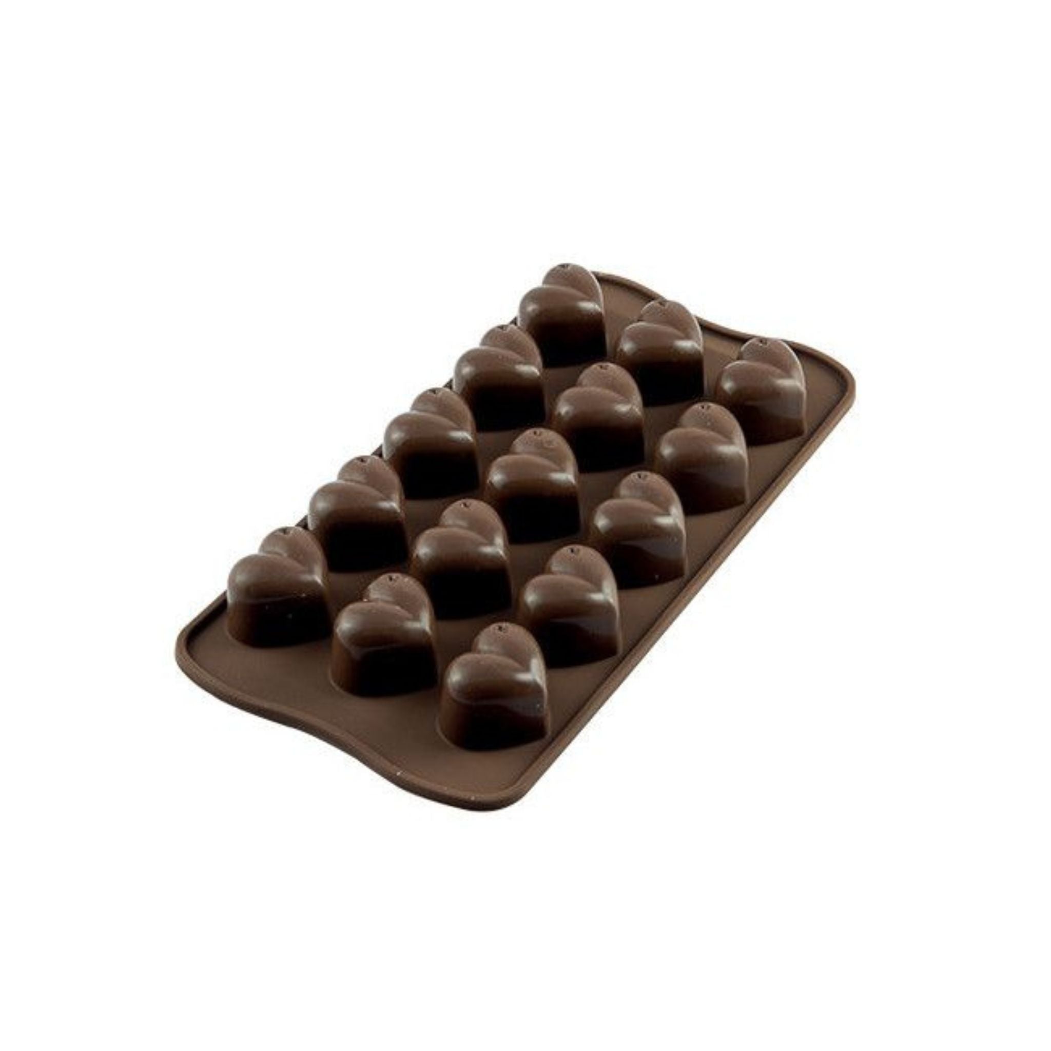 Silikomart - Moule à Chocolat 15 Cœurs Easy Choc