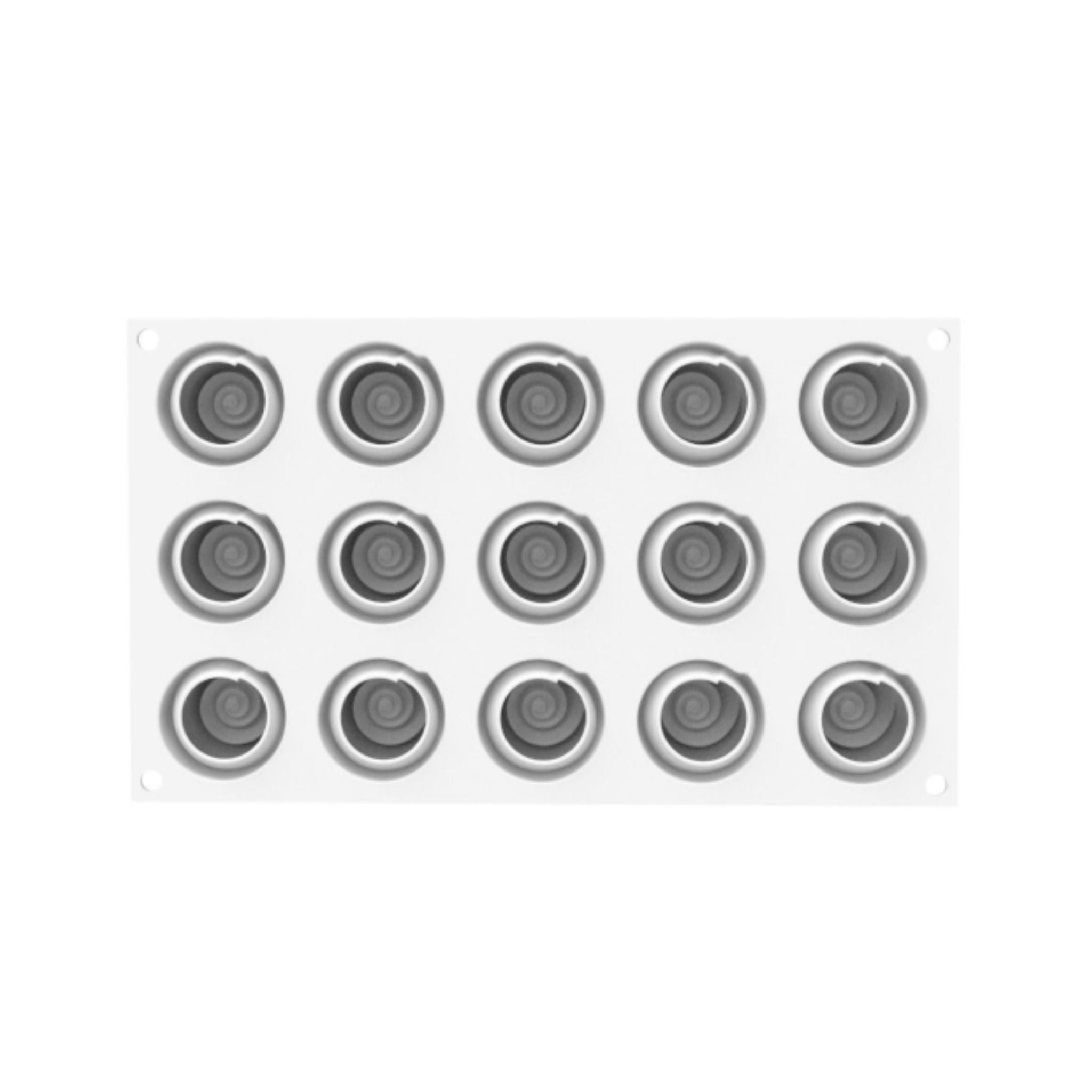 Silikomart - Moule Silicone 15 Mini Givrés Ø 4 x H 3 cm