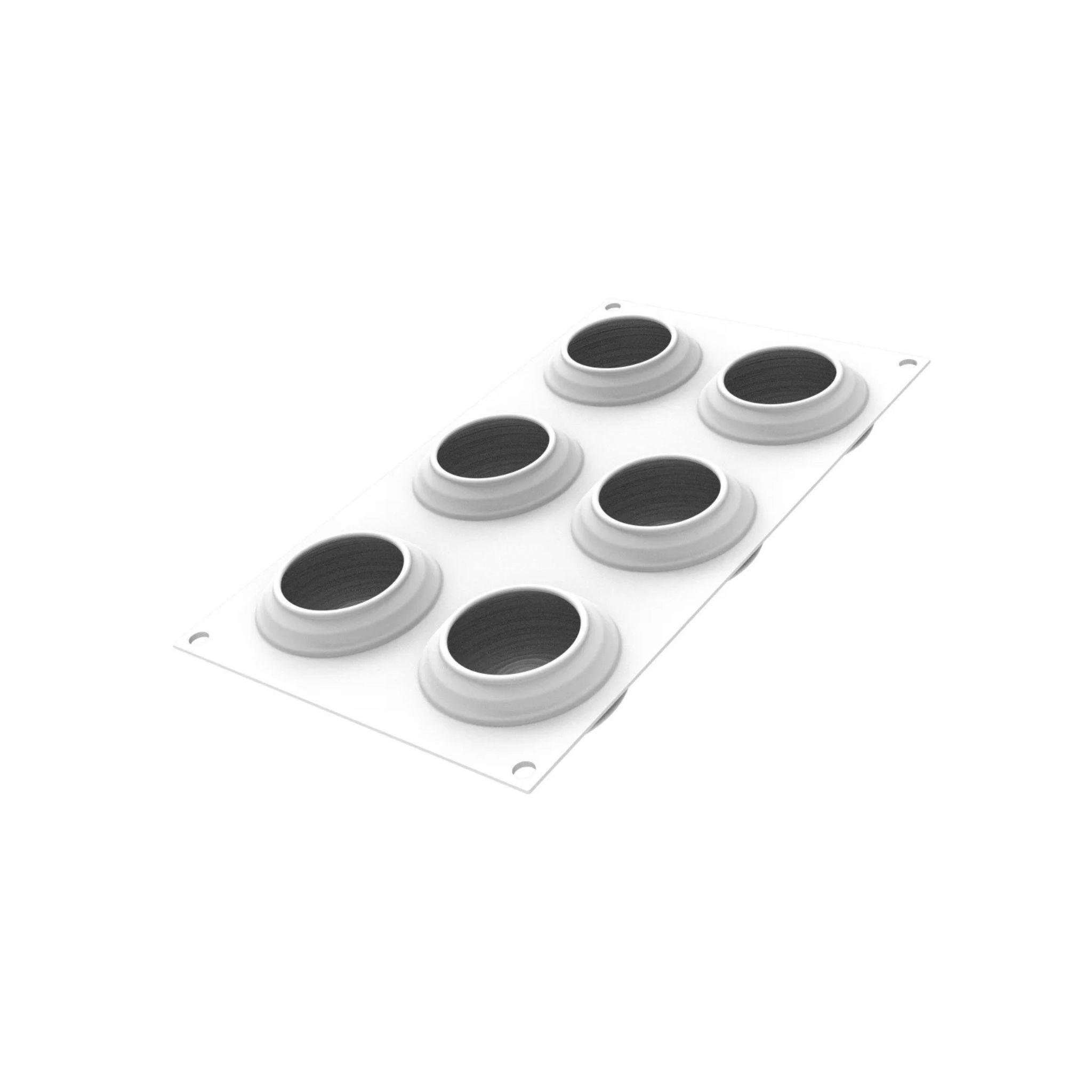 Silikomart - Moule Silicone 6 Sara Ø 7,5 x H 3 cm