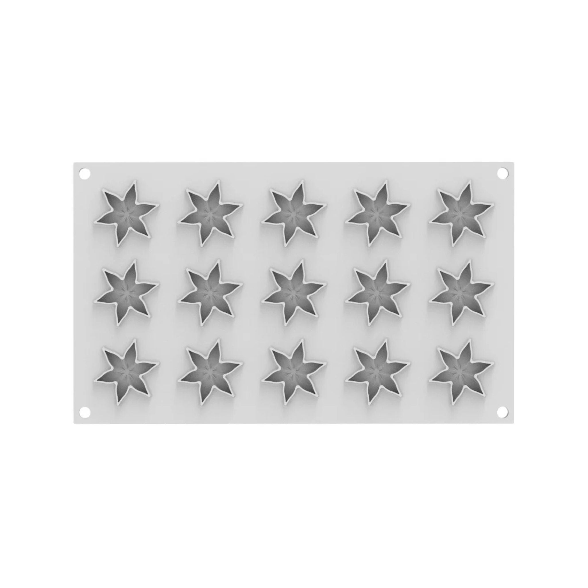 Silikomart - Moule Silicone 15 Corolles Ø 4,5 x H 0,6 cm