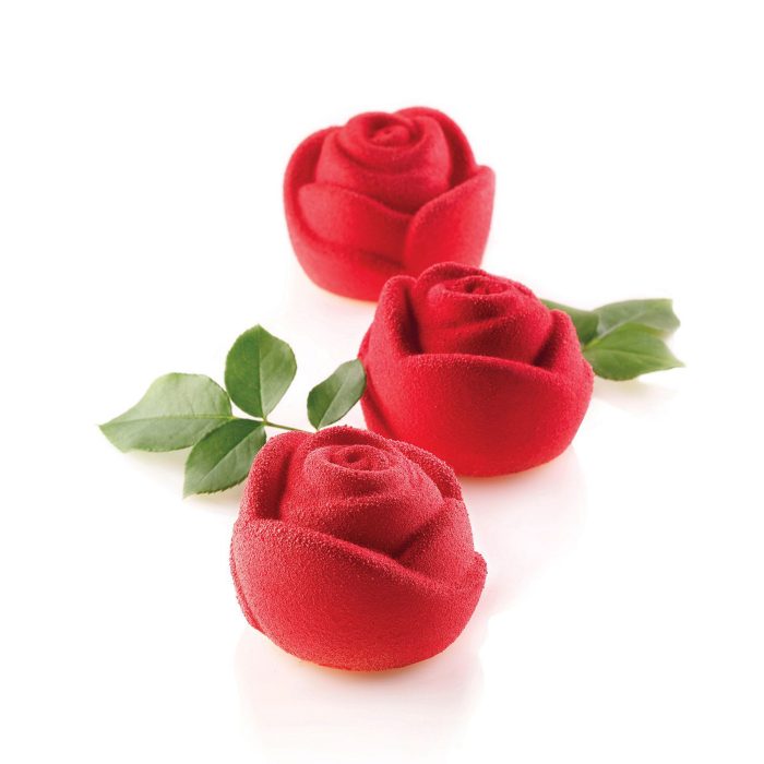Silikomart - Moule en  silicone 6 Roses - Ø 70 mm