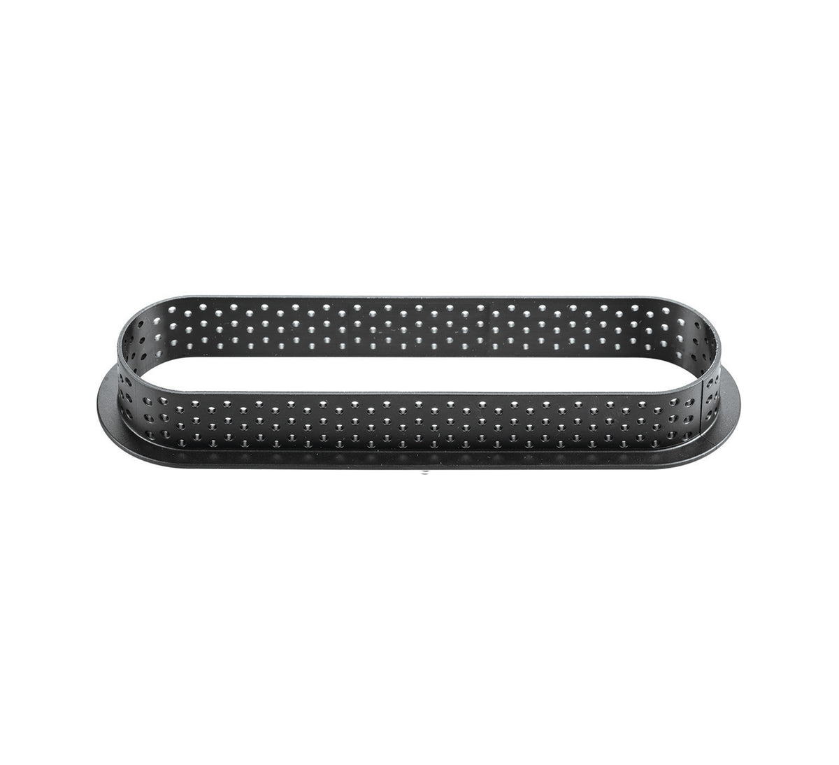 Cercle à tarte oblong perforé pour tartelette individuelle