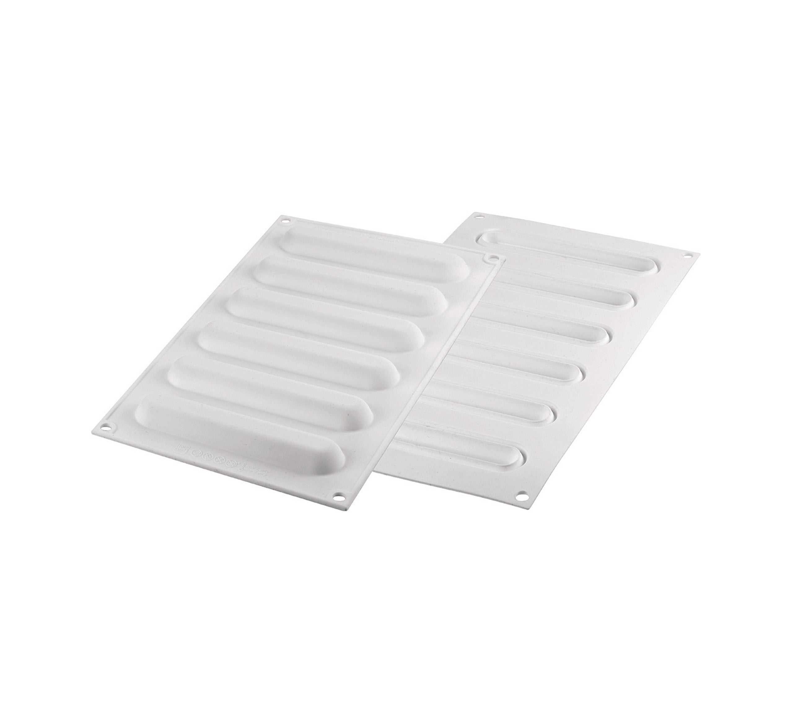 Silikomart - Kit Moule Silicone 6 tartelettes Oblong 28.5ml