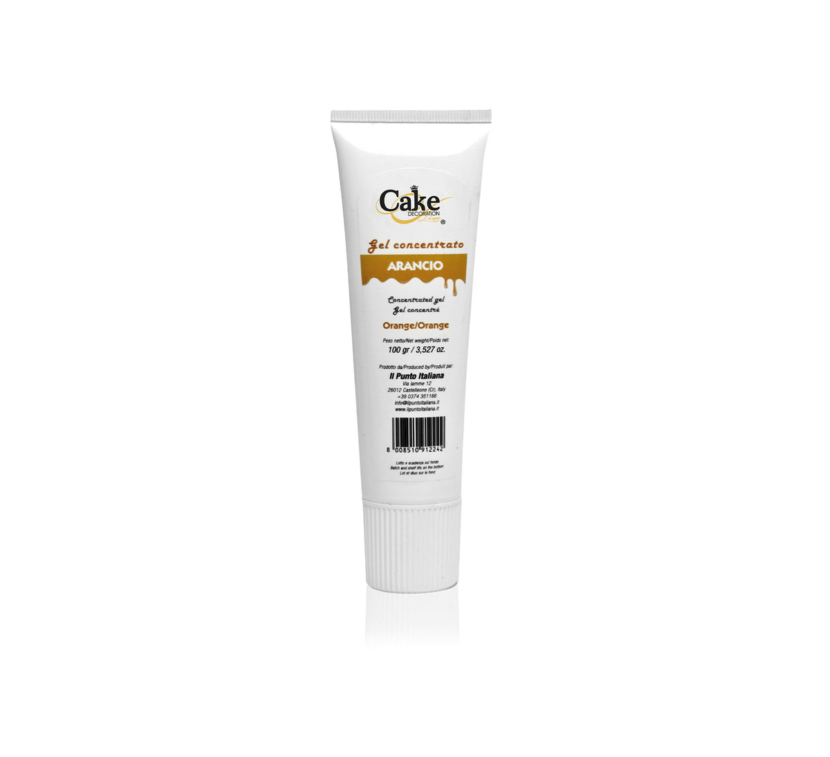 Gel colorant alimentaire concentré orange Cake Decoration 100 g pour pâtisserie et cake design
