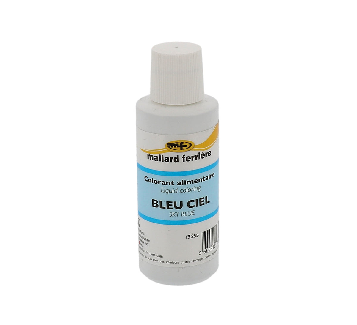 Colorant alimentaire liquide bleu ciel 100ml Mallard Ferrière