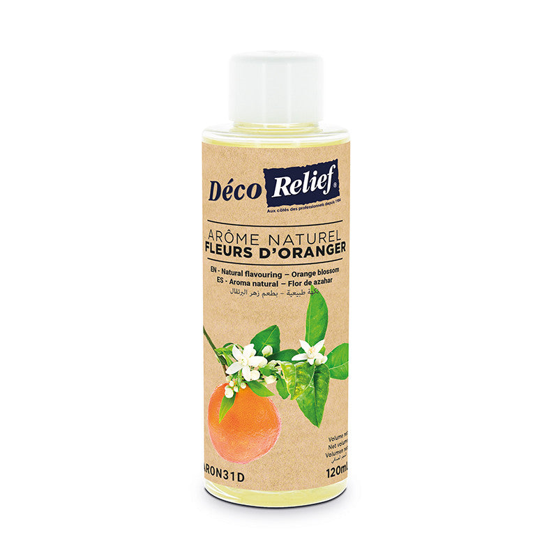 Décorelief - Arôme Naturel 120 ml - Fleur d'orange