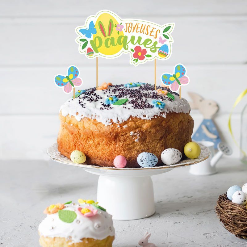 PatisDécor - Cake topper assortis "Joyeuses Pâques"
