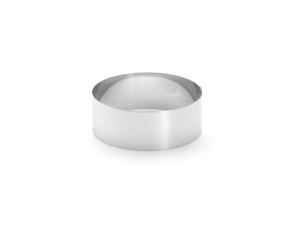 De Buyer - Cercle à entremets rond inox - h 4,5 cm