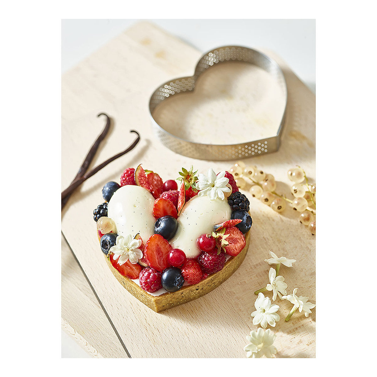 Tarte cœur aux fruits rouges