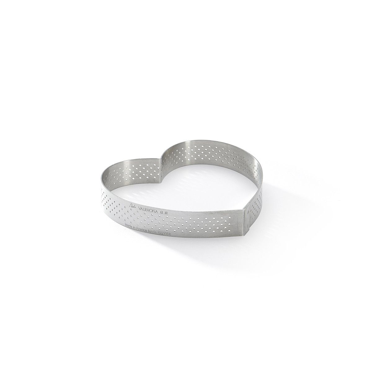 De Buyer - Cercle à tarte Coeur inox perforé - h 2cm
