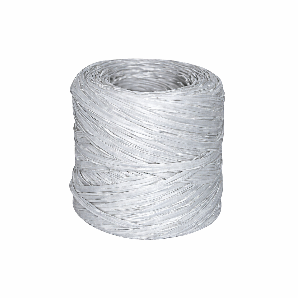 bobine de raphia gris