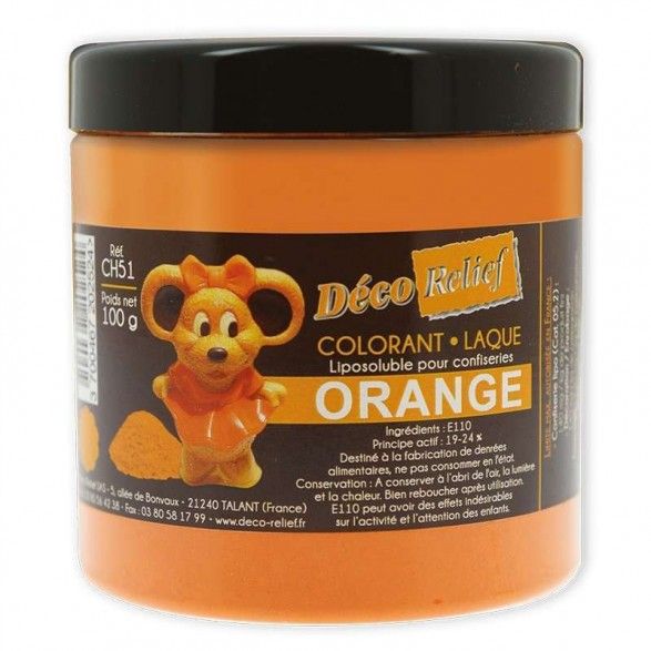 Décorelief - Colorant alimentaire Laque Liposoluble - 100g