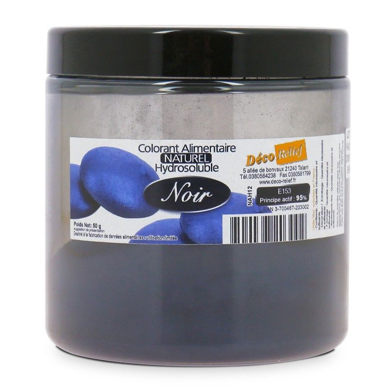 Décorelief Colorant Alimentaire Naturel Hydrosoluble en Poudre 50g