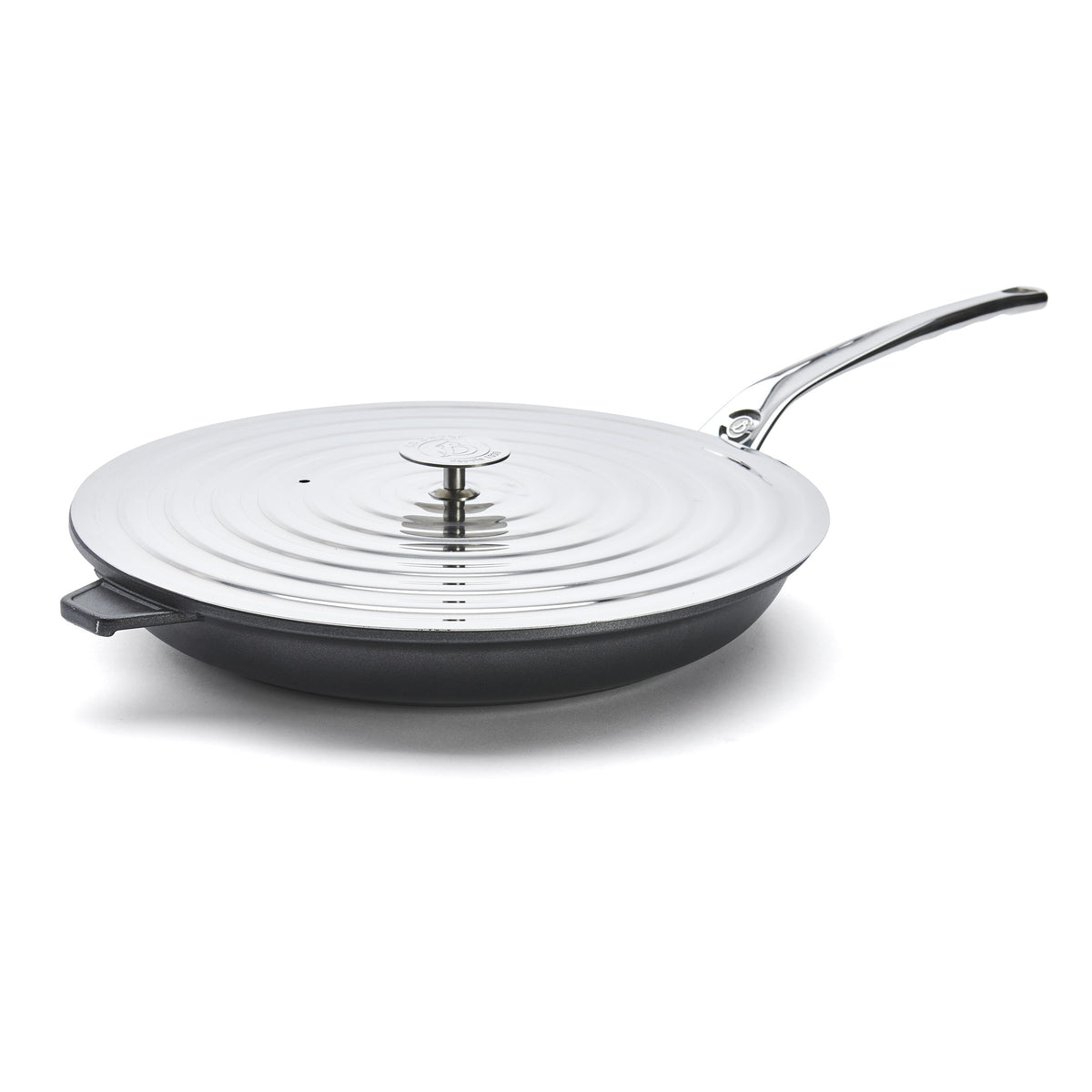 Couvercle rond en inox pour poêle